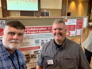 Geoff Larson and Jim Martin at Showcase.