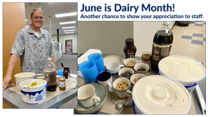 June is Dairy Month Sundae Cart 