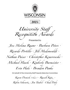 2024 USRA Award Winners