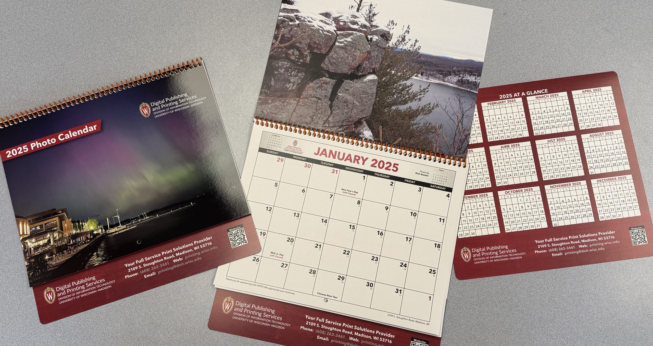 DPPS Calendars on a table
