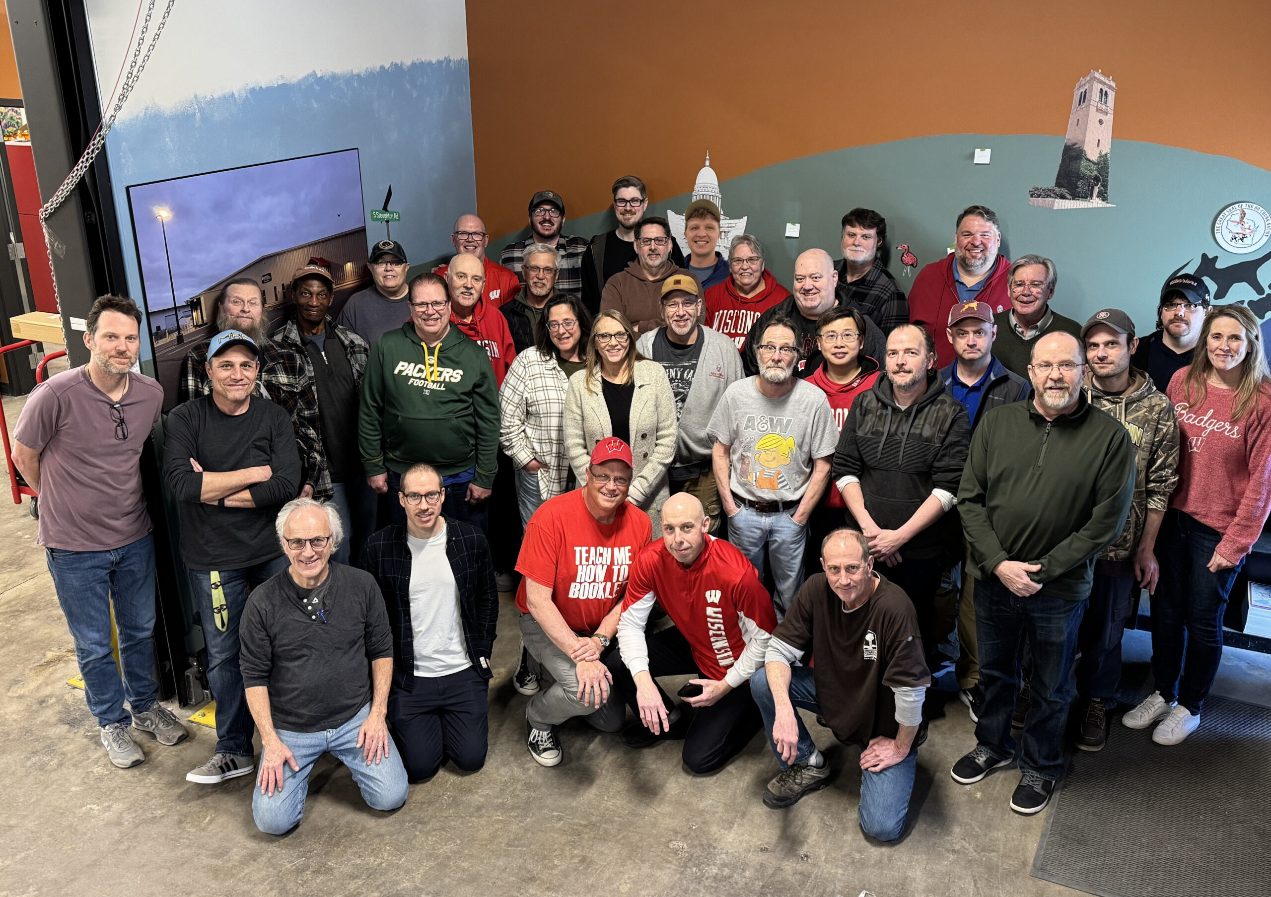 The entire team of DPPS along with several former employees at the retirement celebration on March 12, 2026.